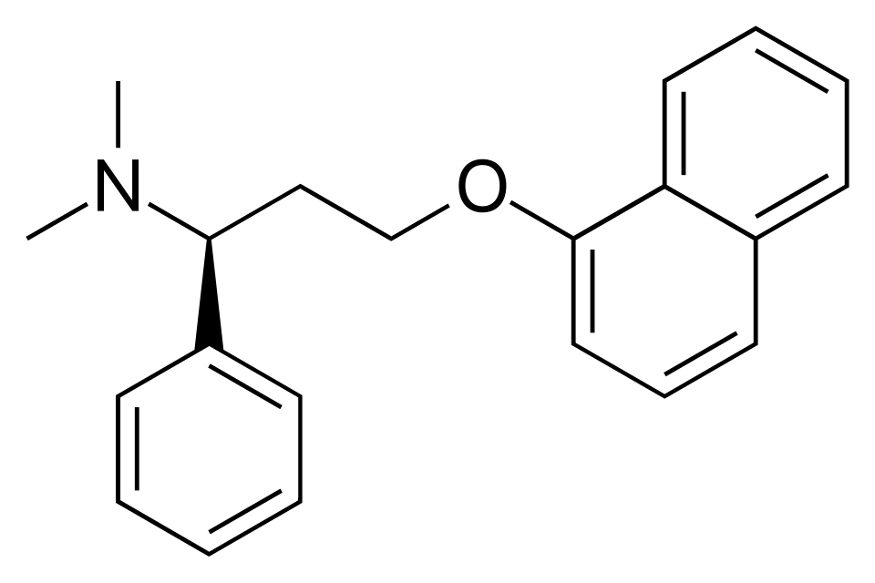 الصيغة الكيميائية الهيكلية لدواء الدابوكستين المستخدم في علاج سرعة القذف